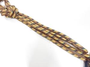 正絹　無形文化財　道明製　手組帯締め